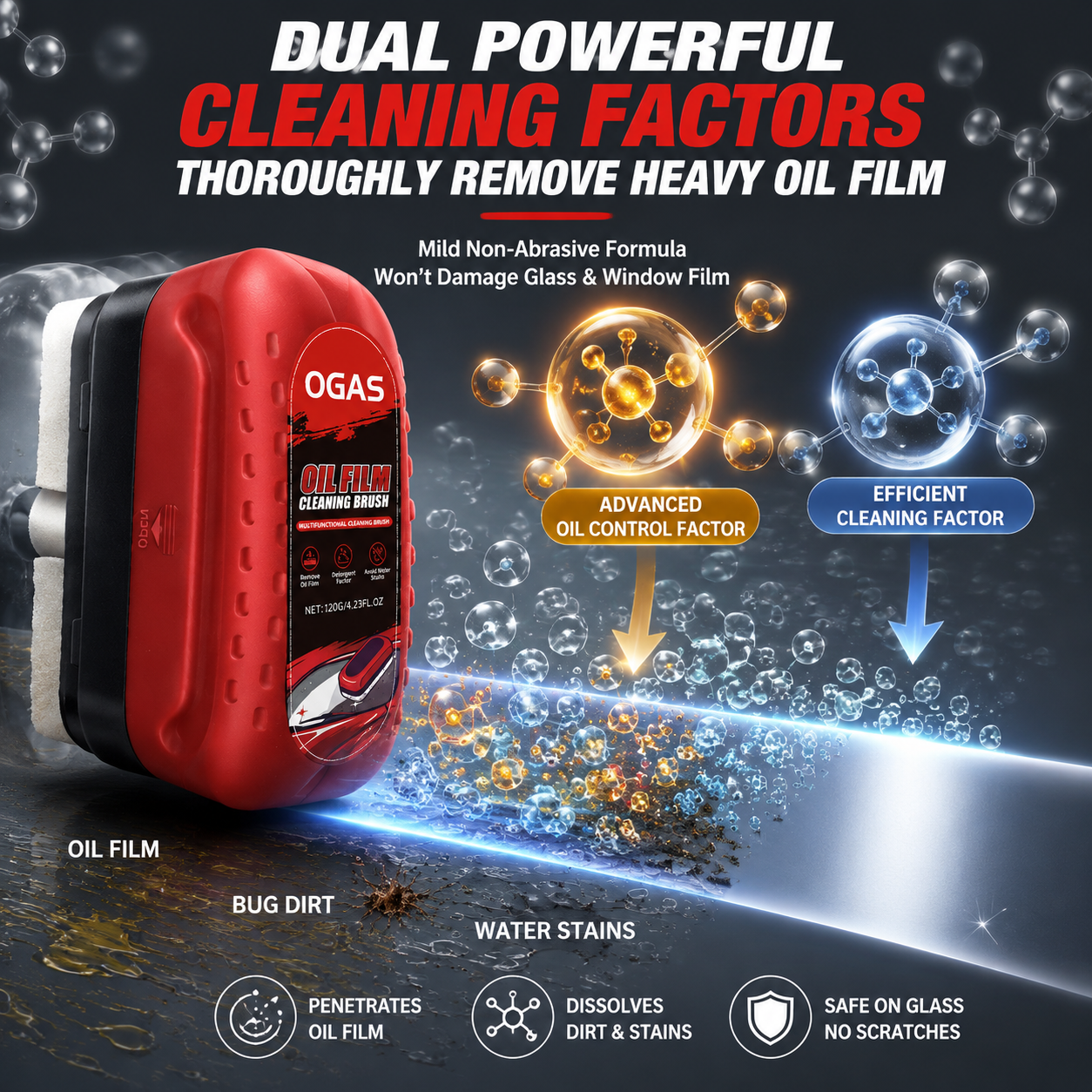 Car Glass Oil Film Cleaning Br - огляд і ціна Leather Cleaner Interior