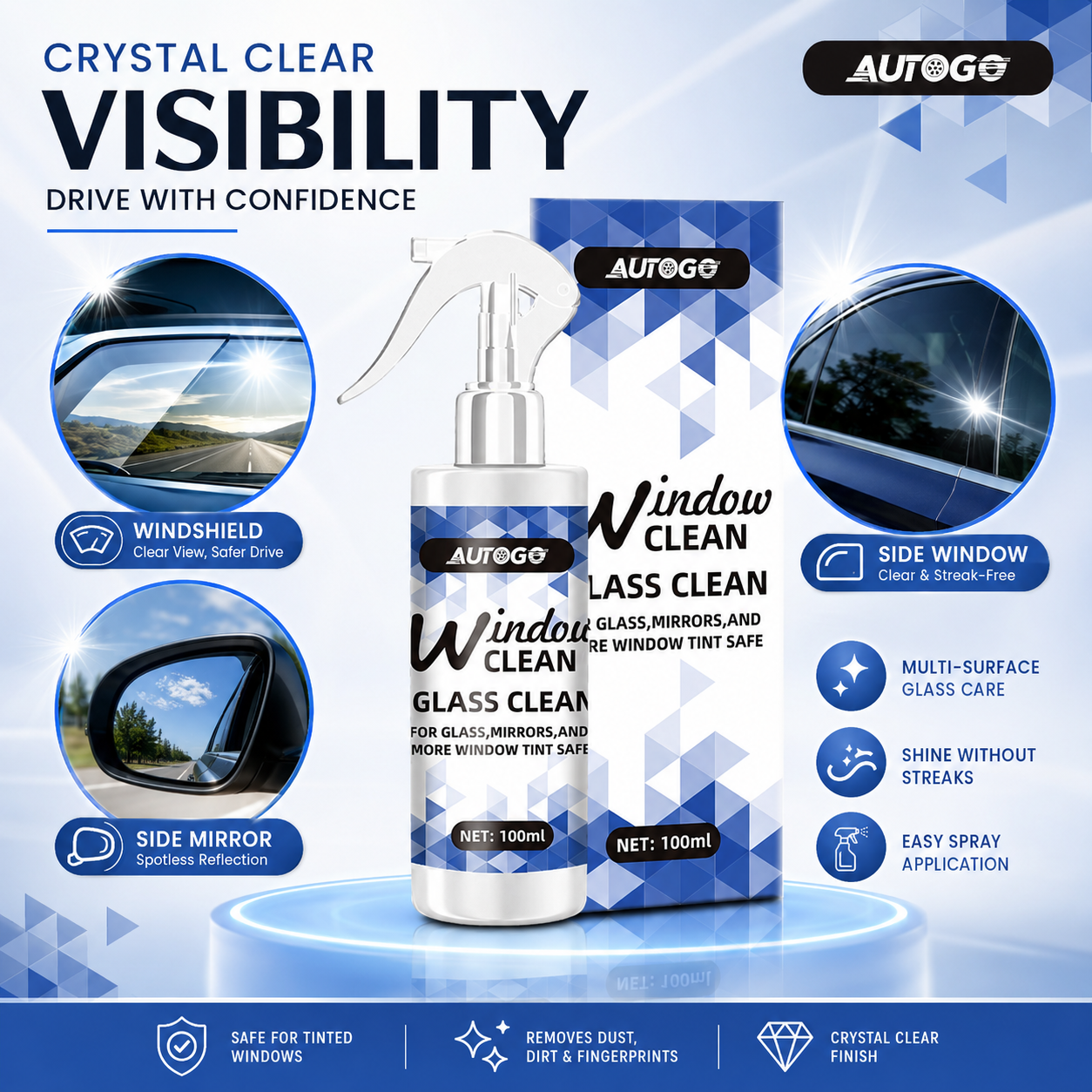 Ammonia-Free Streak-Free Glass - огляд і ціна Glass Cleaner Streak