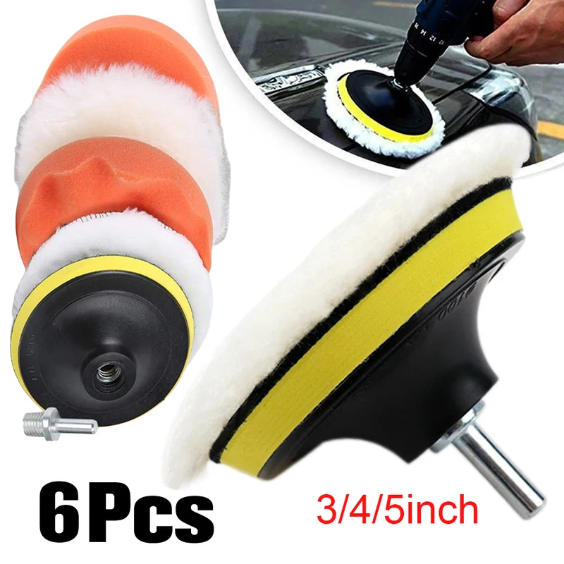 3/4/5 Inch Car Polisher Pads K - огляд і ціна Polish Pad Set Buffer