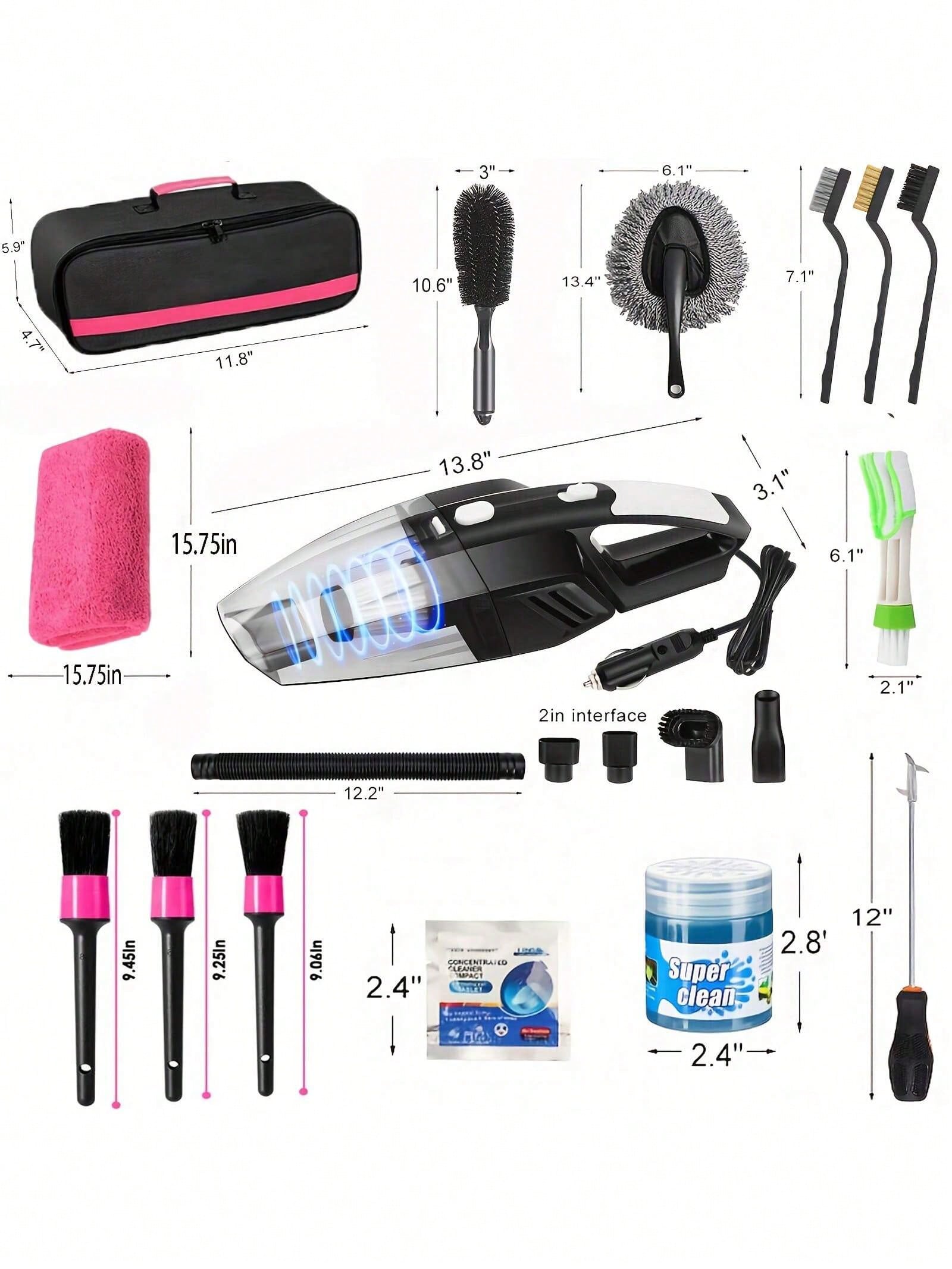 25pcs Car Cleaning Wash Kit In - огляд і ціна Interior Detailing Kit