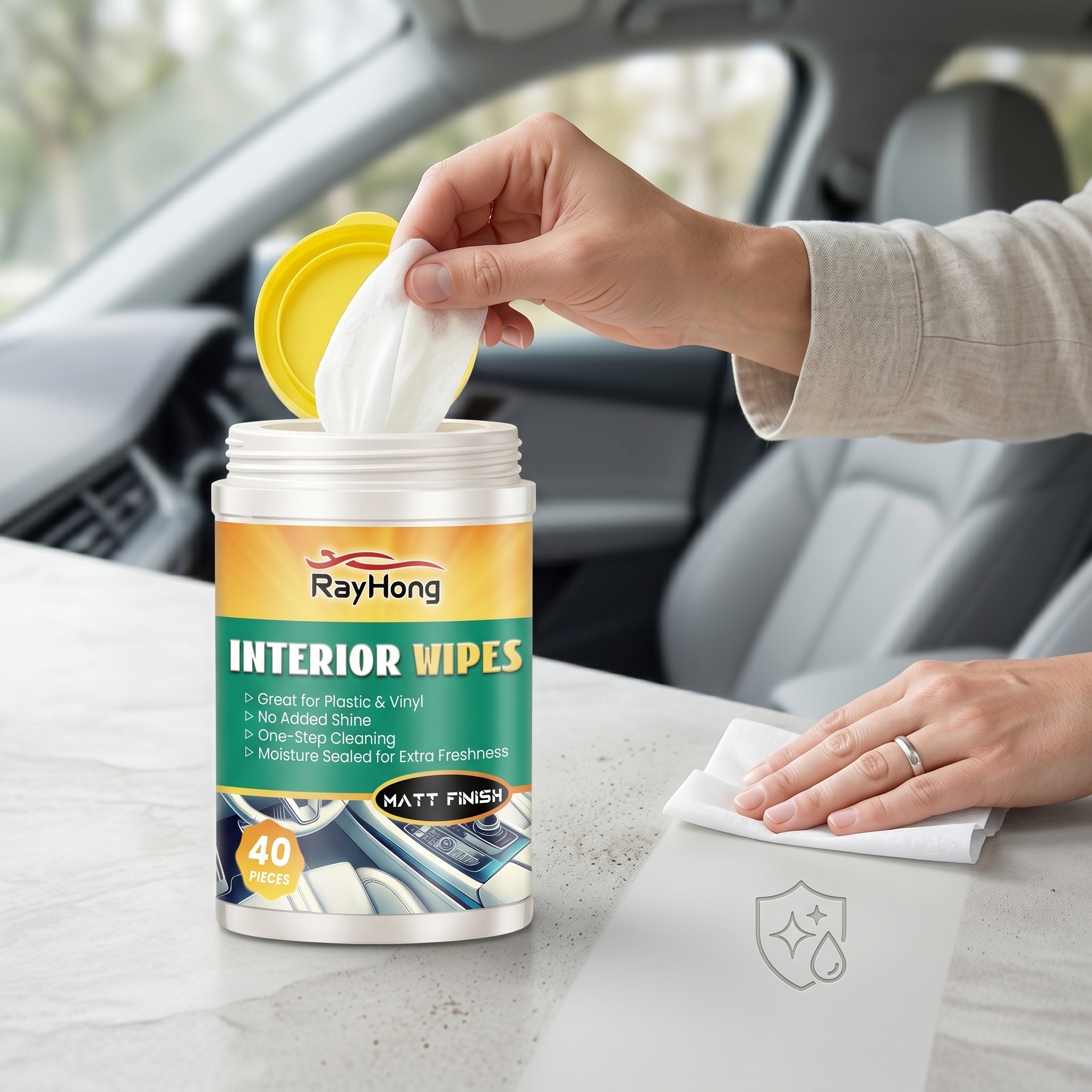 RAYHONG Car Interior Shine Wip - огляд і ціна Leather Cleaner Interior