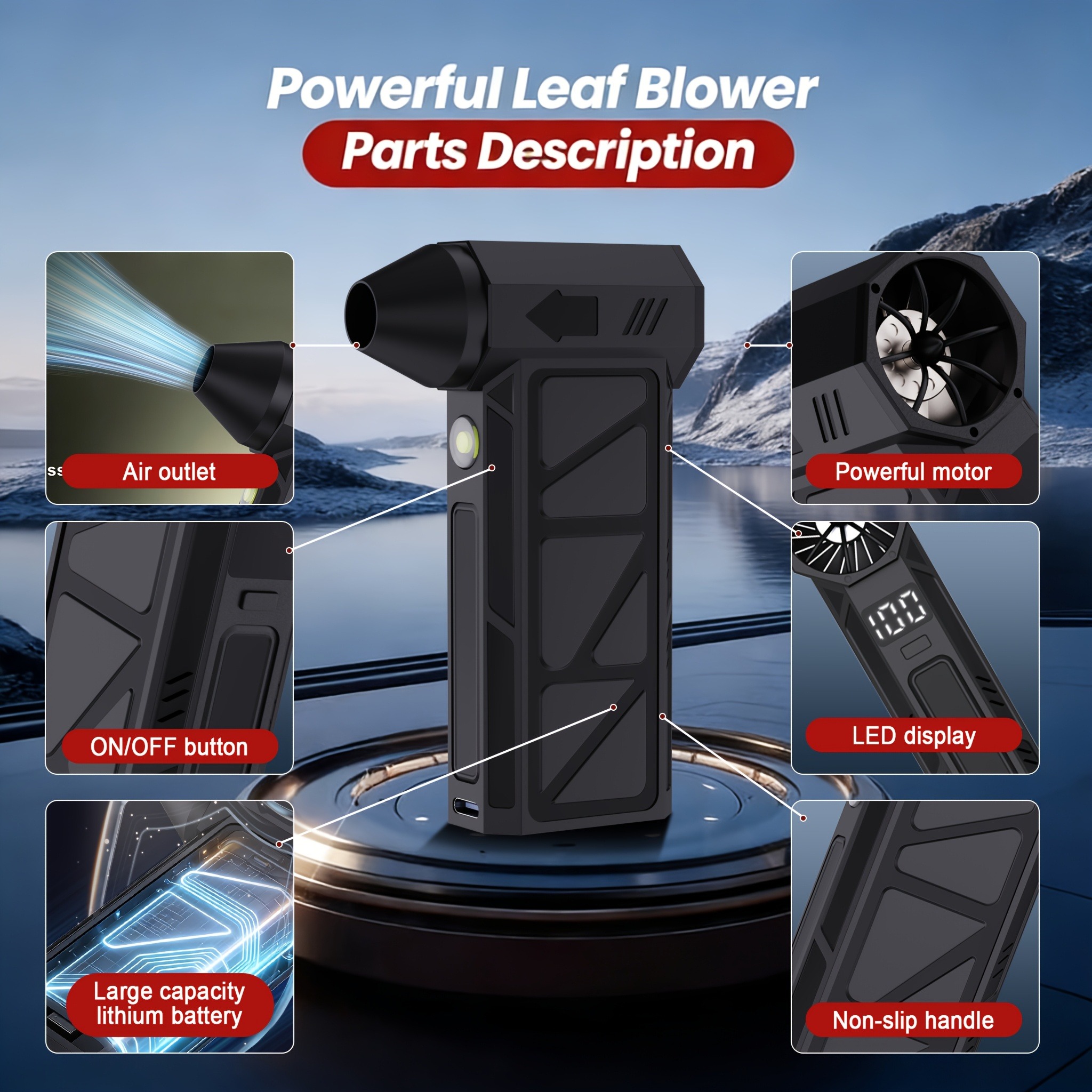 Blower for car cleaning  Compr - огляд і ціна Dryer Car Blower