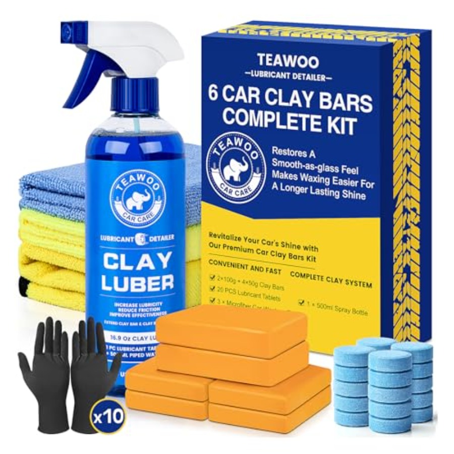 Clay Bars Kit, 6 Clay Bars and - огляд і ціна Clay Bar Lubricant