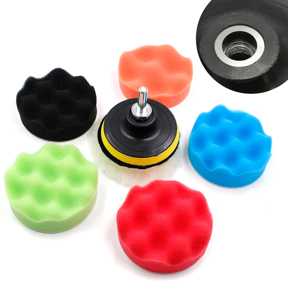 8Pcs/Set Polishing Pad Sponge  - огляд і ціна Polish Pad Set Buffer