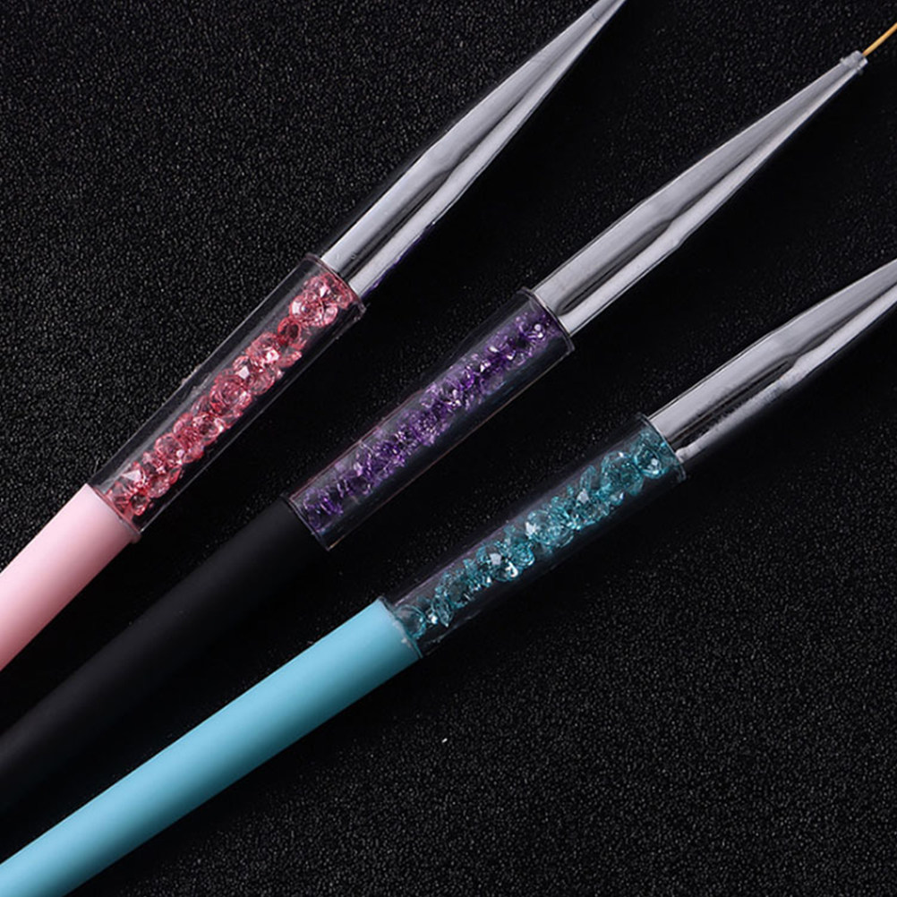 3Pcs Nail Art Pen Set Fine Tip - огляд і ціна Detailing Brush Set