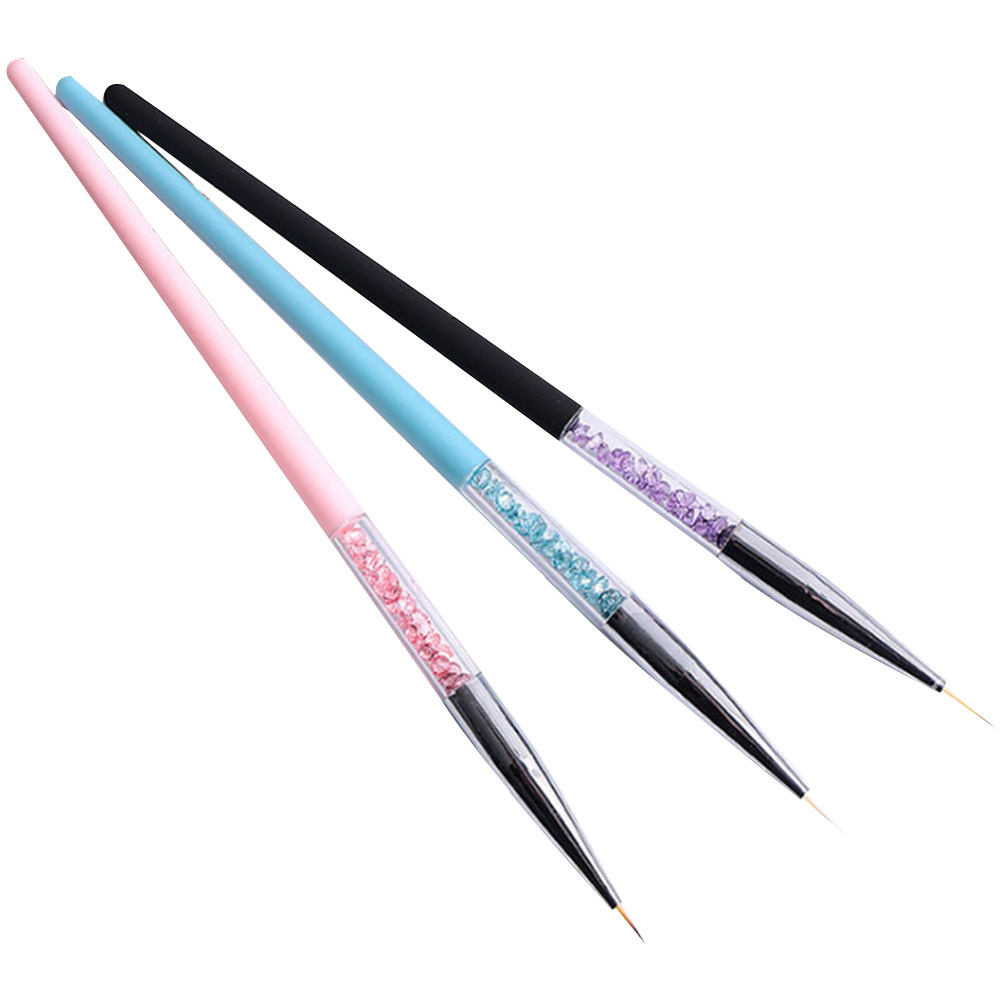 3Pcs Nail Art Pen Set Fine Tip - огляд і ціна Detailing Brush Set