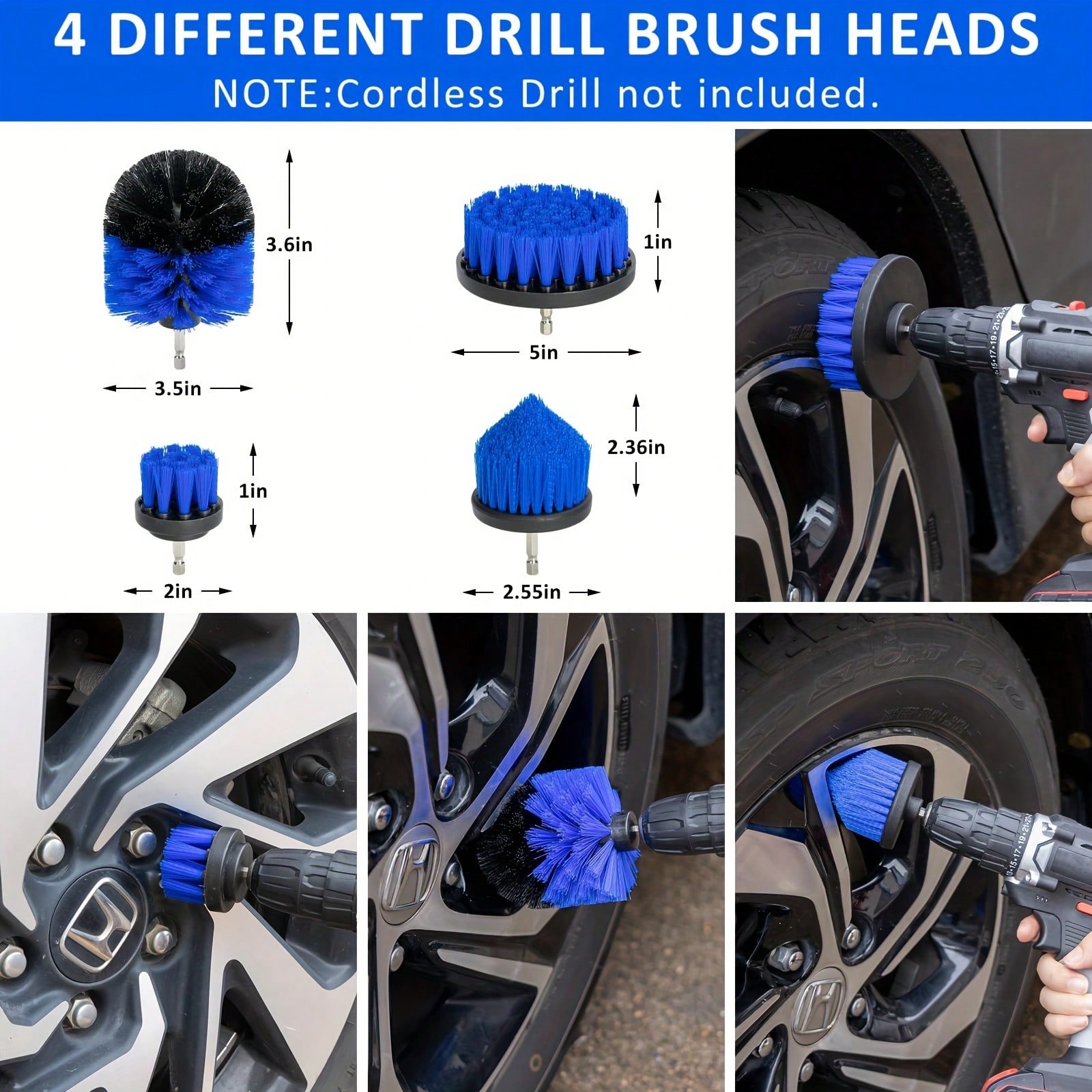 Car Detailing Brush Set, Car D - огляд і ціна Interior Detailing Kit