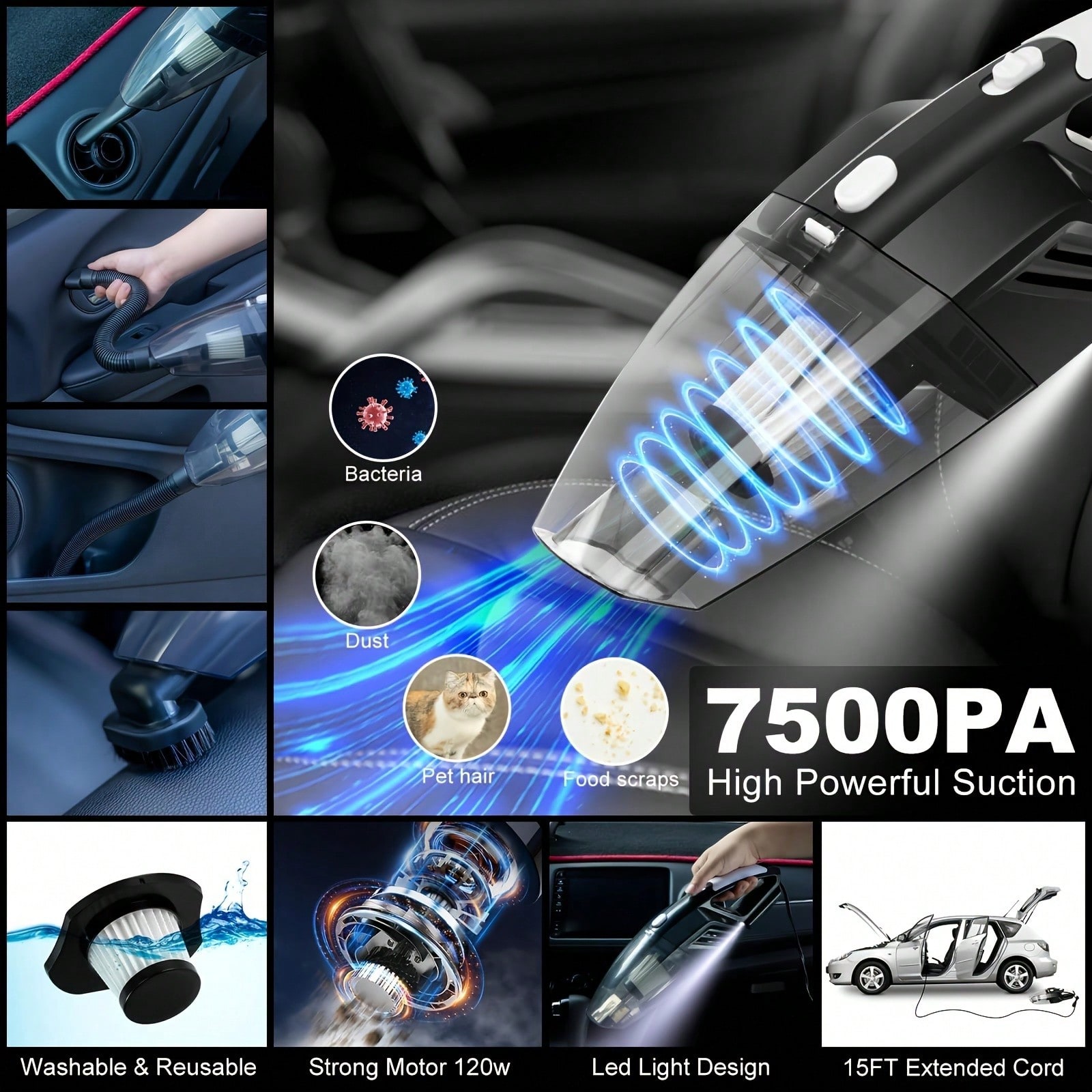 Car Detailing Brush Set, Car D - огляд і ціна Interior Detailing Kit