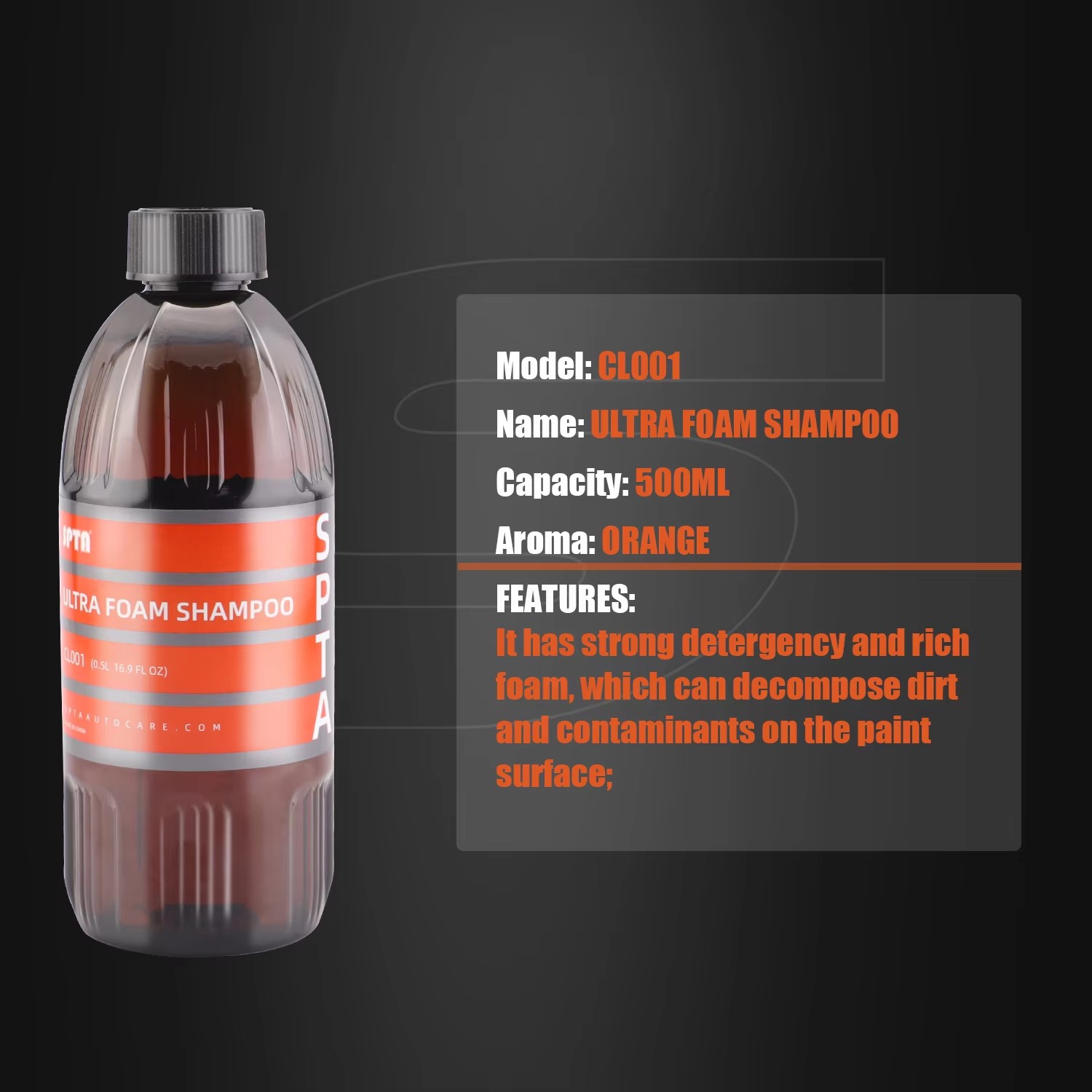 SPTA Ultra Foam Shampoo (17 fl - огляд і ціна Car Shampoo Ph
