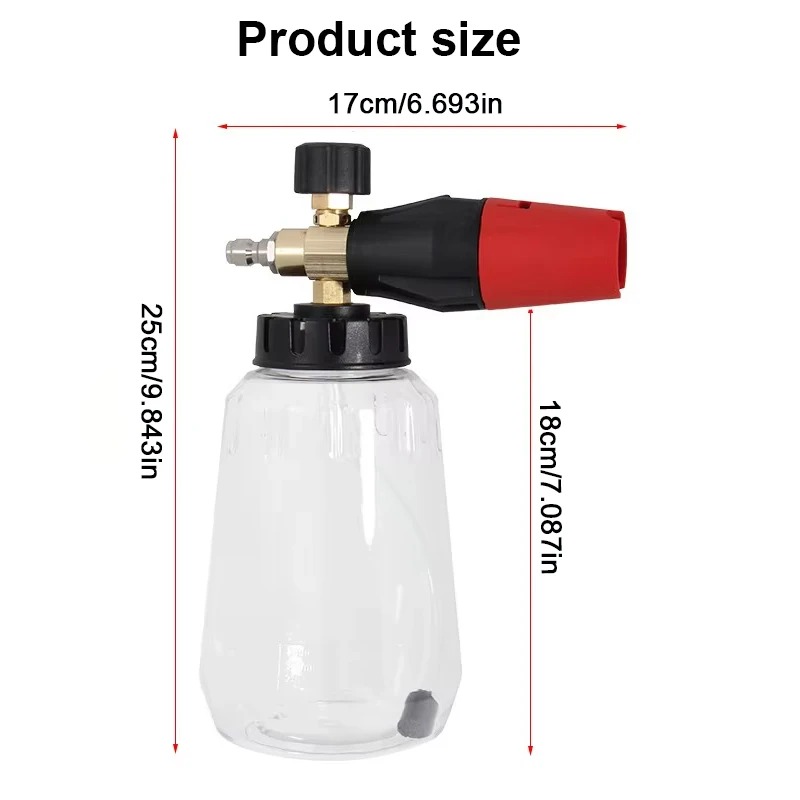 Adjustable Snow Foam Lance 1L  - огляд і ціна Pressure Washer Foam Gun