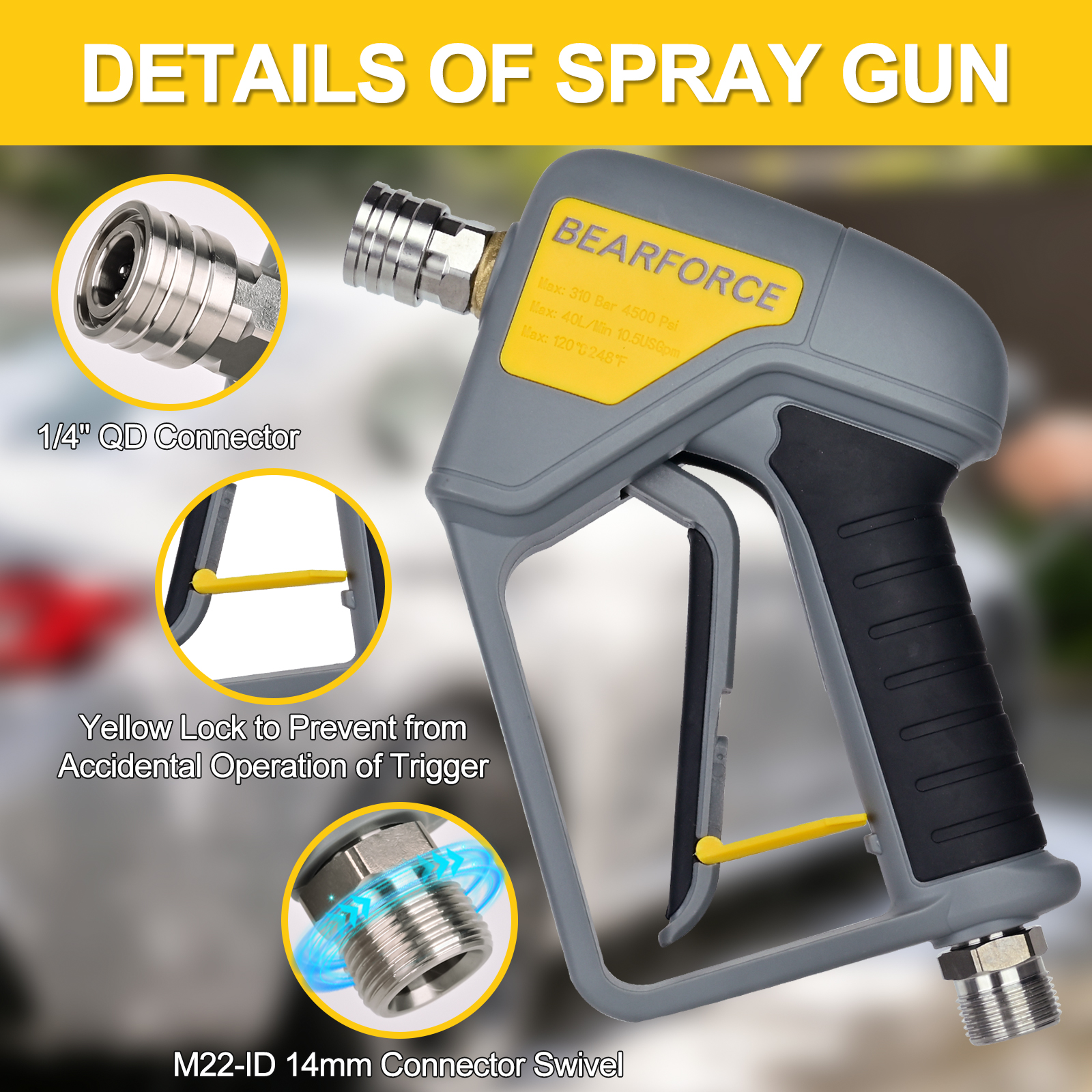 BEAR FORCE Pressure Washer Spr - огляд і ціна Pressure Washer Foam Gun