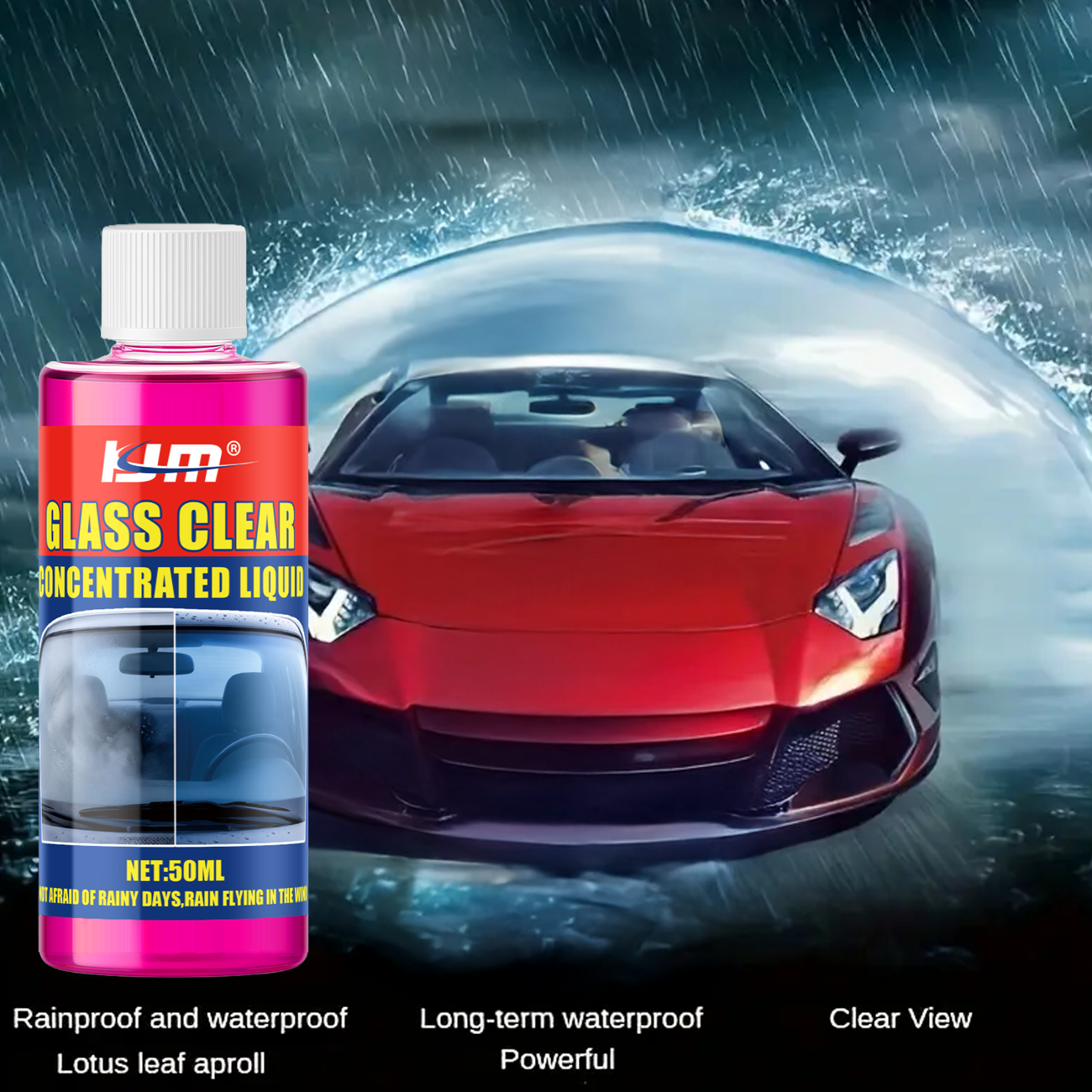 KJM Concentrated Car Glass Cle - огляд і ціна Glass Cleaner Streak